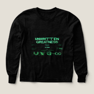 Grandeur non écrite T-shirt néon cyberpunk pour fi