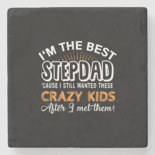 Grandfather Gift   I Am The Best Step Dad Steinuntersetzer