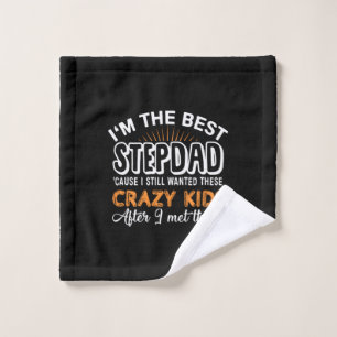 Grandfather Gift I Am The Best Step Dad Waschlappen
