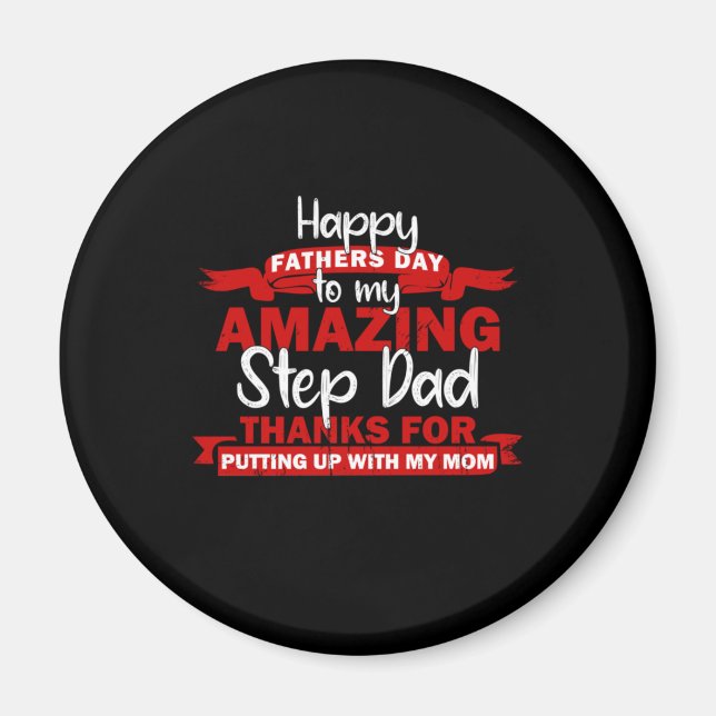Grandfather Quotes | Amazing Step Daddy Magnet (Vorne)