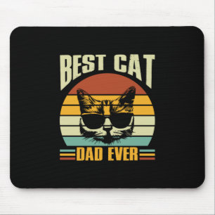 Grandfather Quotes Best Cat Dad Ever Mousepad