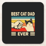 Grandfather Quotes | Best Cat Dad Ever Rechteckiger Pappuntersetzer<br><div class="desc">Grandfather Quotes | Best Cat Dad Ever</div>