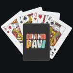 Grandfather Quotes | Grandpaw Dog Spielkarten<br><div class="desc">Grandfather Quotes | Grandpaw Dog</div>
