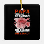 Grandfather Quotes | Papa And Grandson Keramikornament<br><div class="desc">Grandfather Quotes | Papa And Grandson</div>