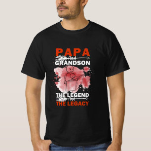 Grandfather Quotes Papa And Grandson T-Shirt