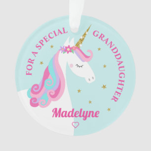 Grandgirl Unicorn Gold Parties scintillant Stars A