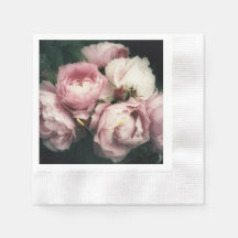Grandiose Peonies Paper Napkin