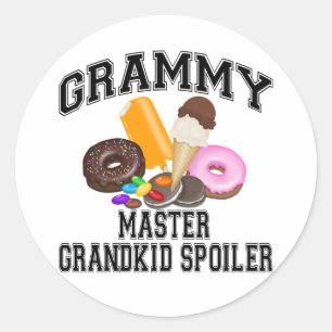 Grandkid Spoiler Grammy Runder Aufkleber