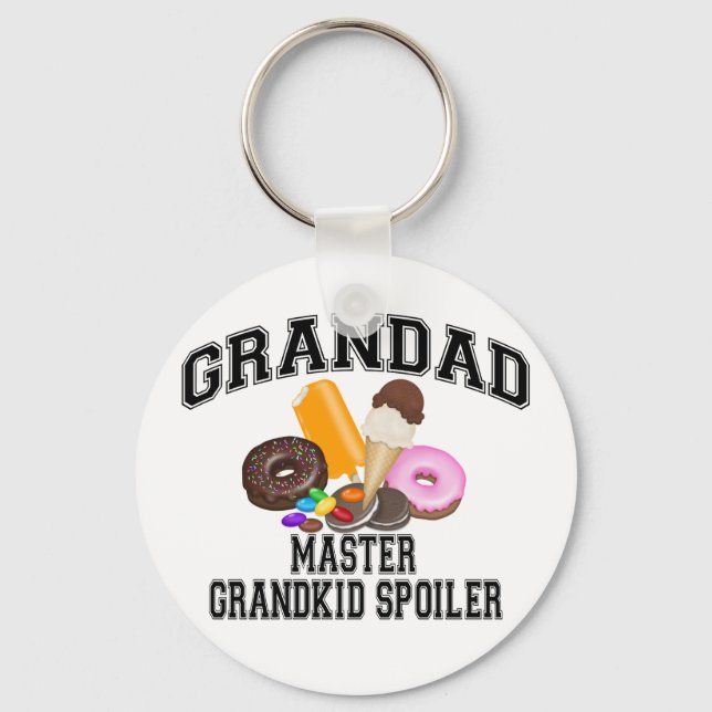 Grandkid Spoiler Grandad Schlüsselanhänger (Vorderseite)