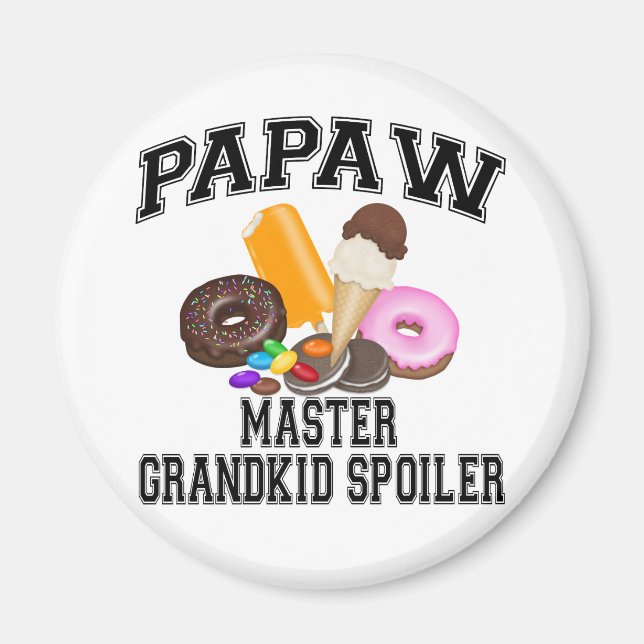 Grandkid Spoiler Papaw Magnet (Vorne)