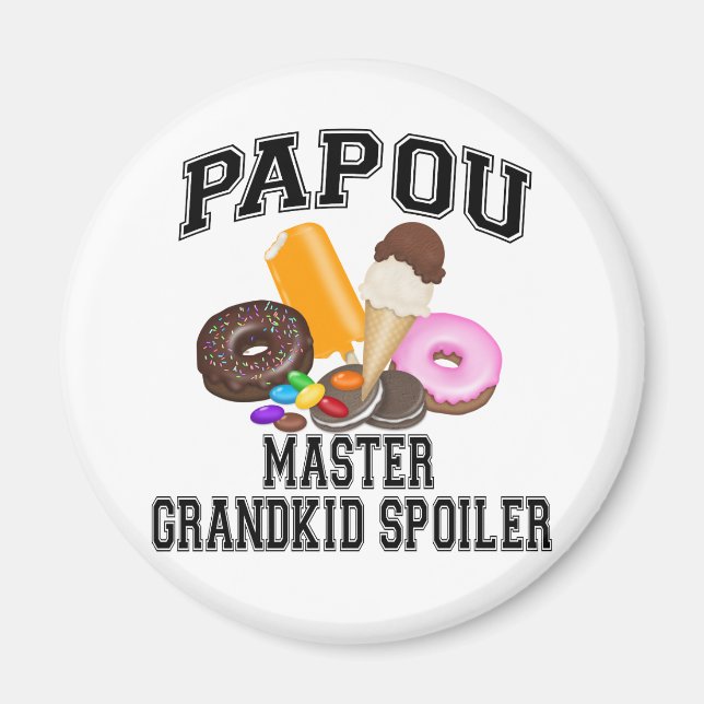 Grandkid Spoiler Papou Magnet (Vorne)
