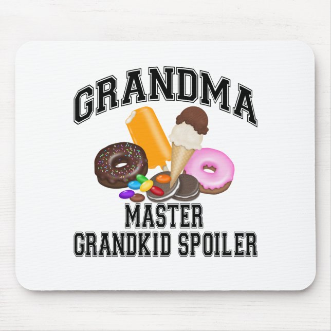 Grandkid-Verderber-Großmutter Mousepad (Vorne)