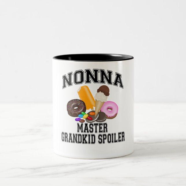 Grandkid-Verderber Nonna Zweifarbige Tasse (Mittel)