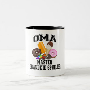 Grandkid-Verderber Oma Zweifarbige Tasse
