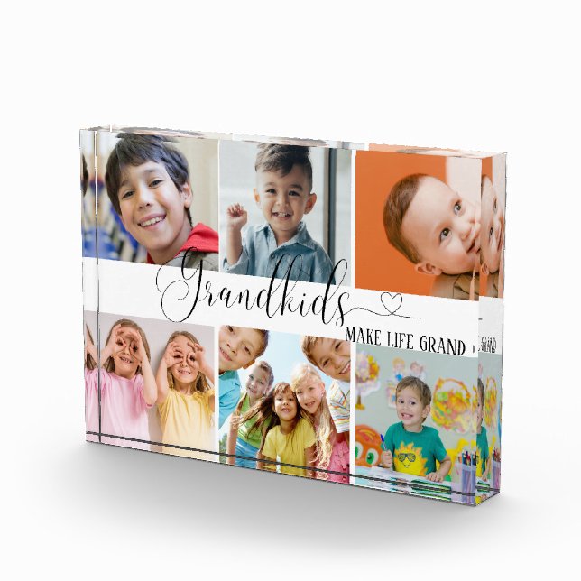 Grandkids Collage für Oma Geschenkblöcke aus Foto (Rechts)