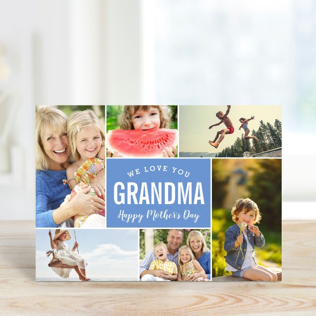 Grandkids Foto Collage Mutter Day Card Karte (Von Creator hochgeladen)