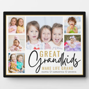 Grandkids Great Großeltern Leben Zitat 6 Foto Fotoplatte