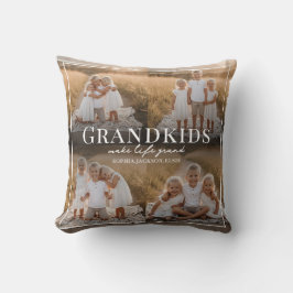 Grandkids Make Life Grand Grandparent Gift Photo Kissen