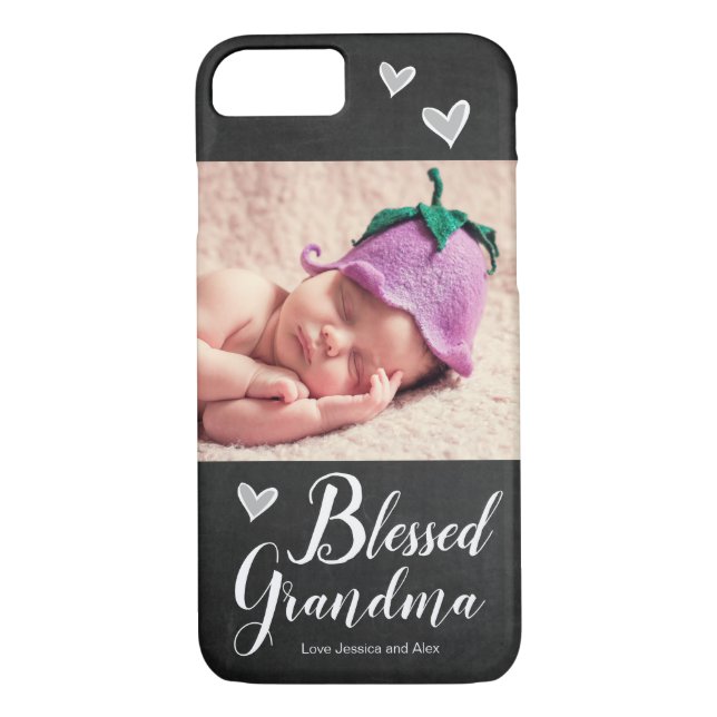 Grandma-1-Foto-Tafel Case-Mate iPhone Hülle (Rückseite)