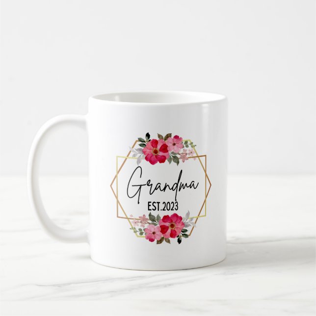 Grandma 2023 Mug Nouveaux cadeaux grand-mère premi (Gauche)