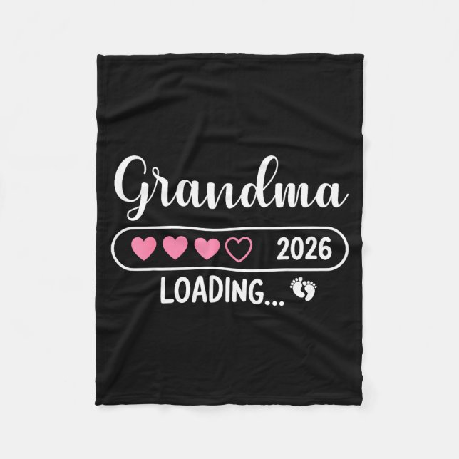 Grandma 2026 Loading New Grandma Est 2026  Fleecedecke (Vorderseite)