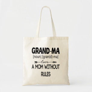Grandma A Mom Without Rules Mothers Day 2021 Tragetasche