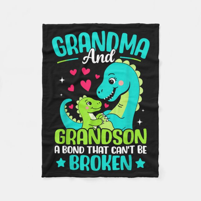 Grandma And Grandson A Bond That Can't Be Broken D Fleecedecke (Vorderseite)
