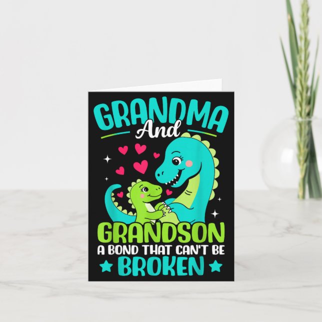 Grandma And Grandson A Bond That Can't Be Broken D Karte (Vorderseite)