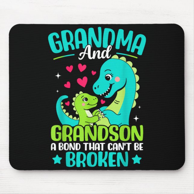 Grandma And Grandson A Bond That Can't Be Broken D Mousepad (Vorne)