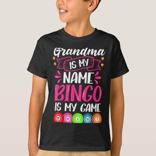 Grandma Bingo Player Funny Bingo Quote Design  T-Shirt (Vorderseite)