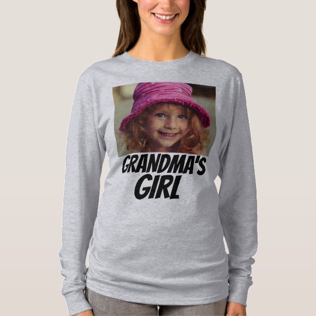 GRANDMA CUSTOM T - SHIRT - FOTO VON GRANDCHILD HIN (Vorderseite)