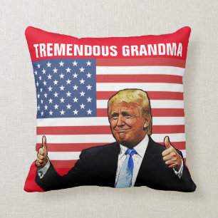 GRANDMA DONALD TRUMP PILLOW FÜR TREMENDOUS GRANDMA KISSEN