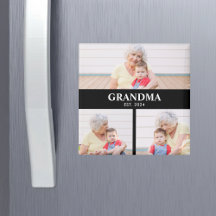 Grandma Established 3 Photo Grandparent's Day
