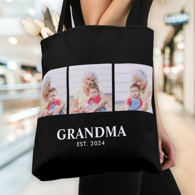Grandma Established Bold Black 3 Photo Tasche (Von Creator hochgeladen)