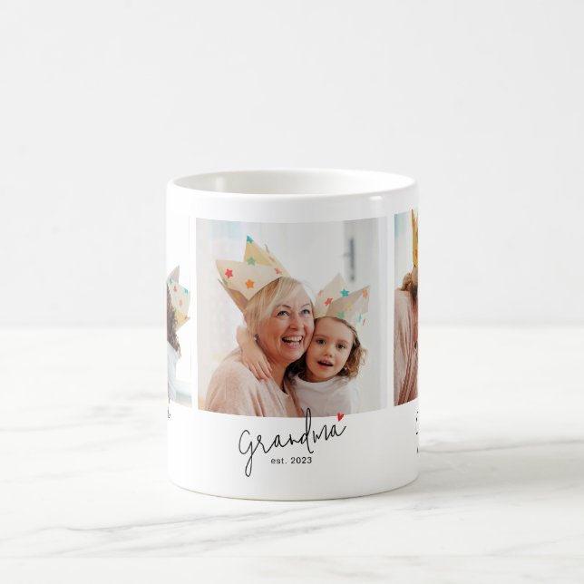 Grandma Established Script 3 Photo Kaffeetasse (Mittel)