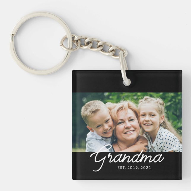 Grandma Established Script Photo Gift (Devant)
