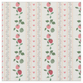 Grandma fashion sweet botanical pattern Strewberry Stoff
