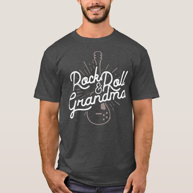 Grandma-Geschenk für Rocker-Grandmas T-Shirt (Vorderseite)