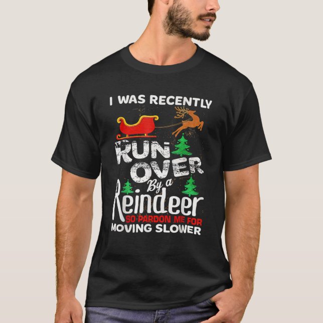 Grandma Got Run Over By A Reindeer Christmas So Pa T-Shirt (Vorderseite)