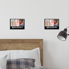 Grandma & Grandpa Collage – Grandkids Photo & Name