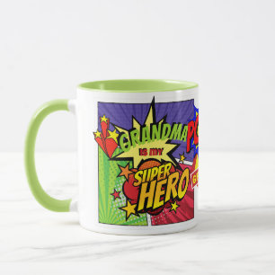 GRANDMA ist mein Personalisiertes COMIC HERO Tasse