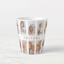 Grandma Latte Mug personnalisée | Photos personnal