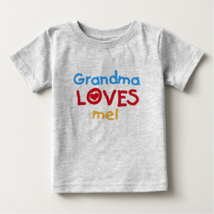 Grandma Loves Me Baby T-shirt