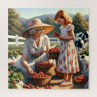 Grandma & Me Strawberry Picking – Summer Farm Memo