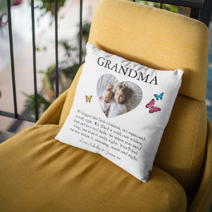 Grandma/Nanny Cute Heart Photo Kissen