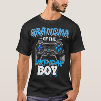 Grandma of the Birthday Boy Matching Video Game Bi T-Shirt