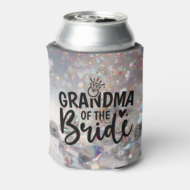 Grandma of the Bride Sparkle Diamonds  Dosenkühler (Kanne Rückseite)