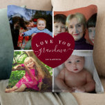 GRANDMA Personalisiertes Foto Collage Herzzitat Kissen<br><div class="desc">GRANDMA Personalisiertes Foto Collage Herzzitat</div>