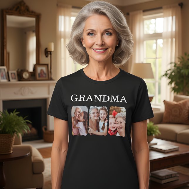 Grandma Personalized Photo T-Shirt (Von Creator hochgeladen)
