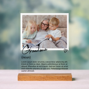 Grandma Photo et Noun Description personnalisée